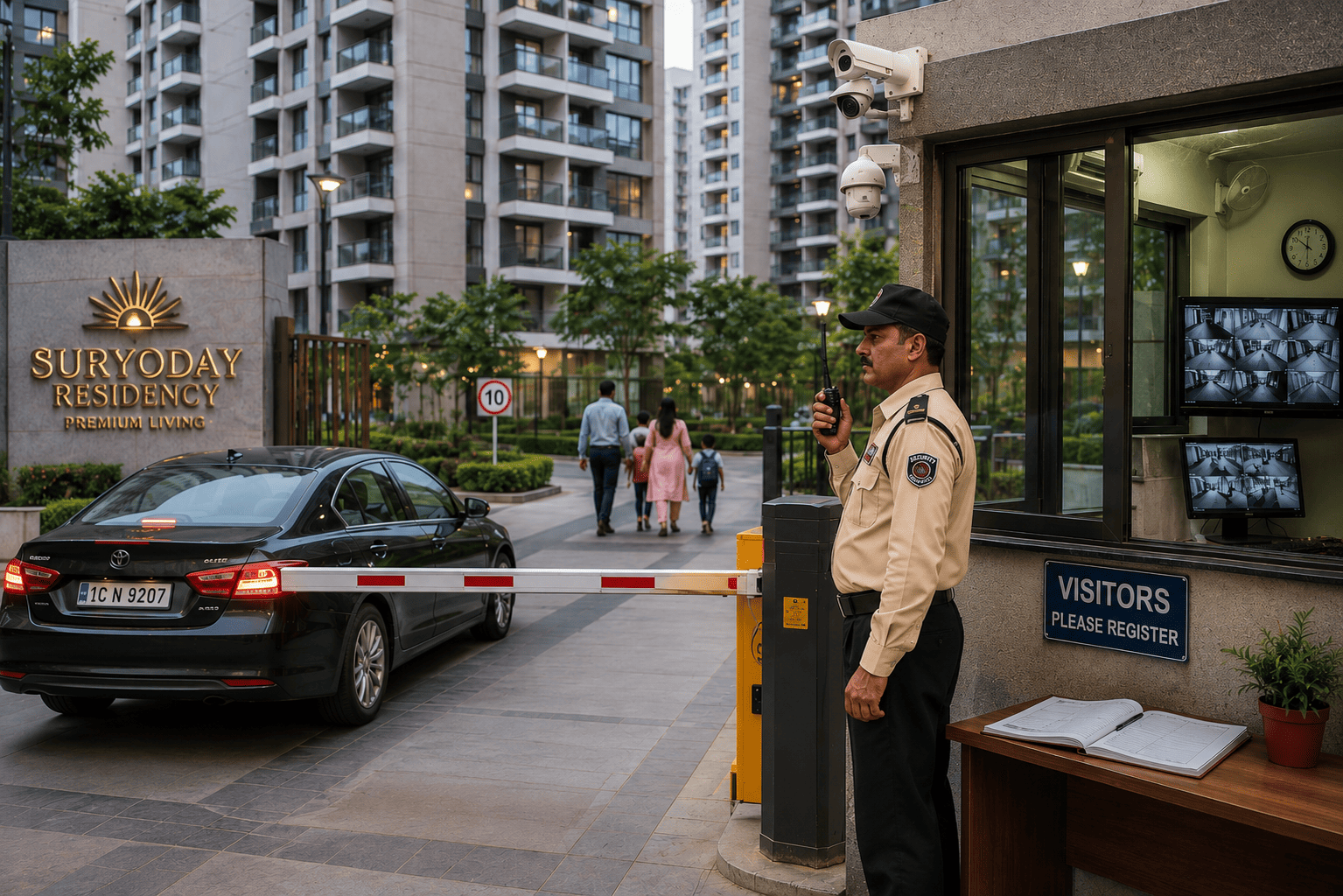 Multi-Storied Building Security